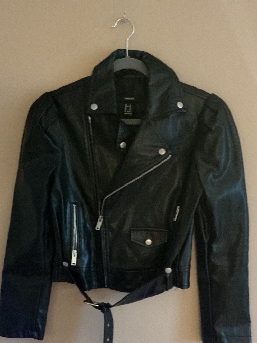 Forever 21 Women’s Black Faux Leather Moto Jacket
